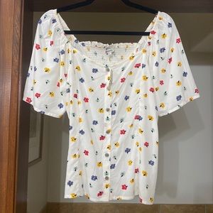 NWT Madewell floral top